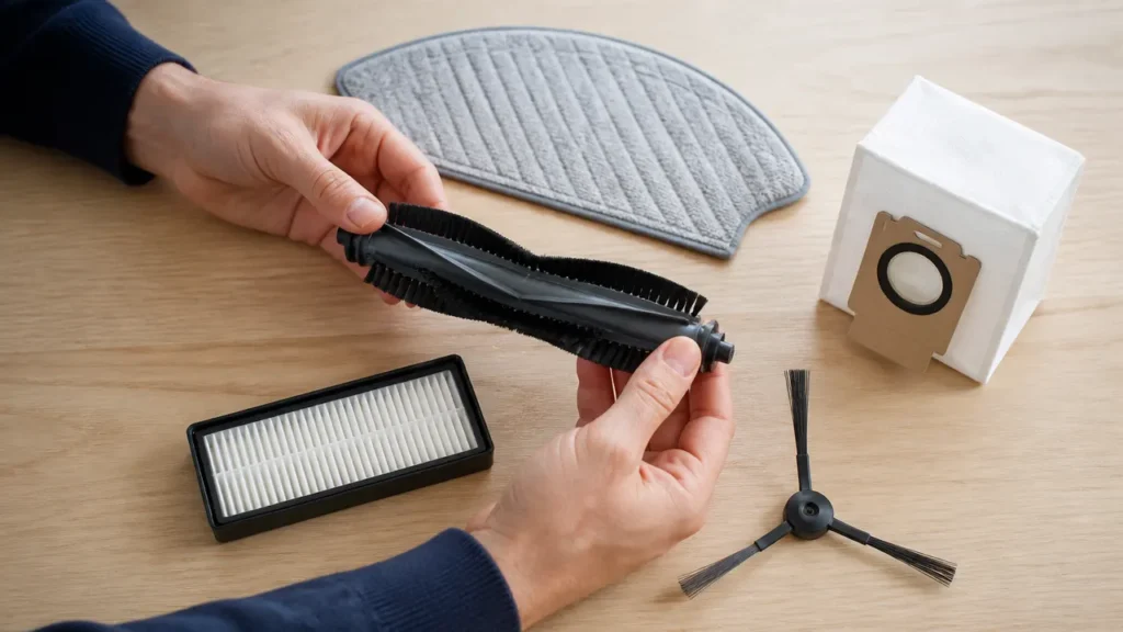 Filtres brosses et serpillières pour robot laveur