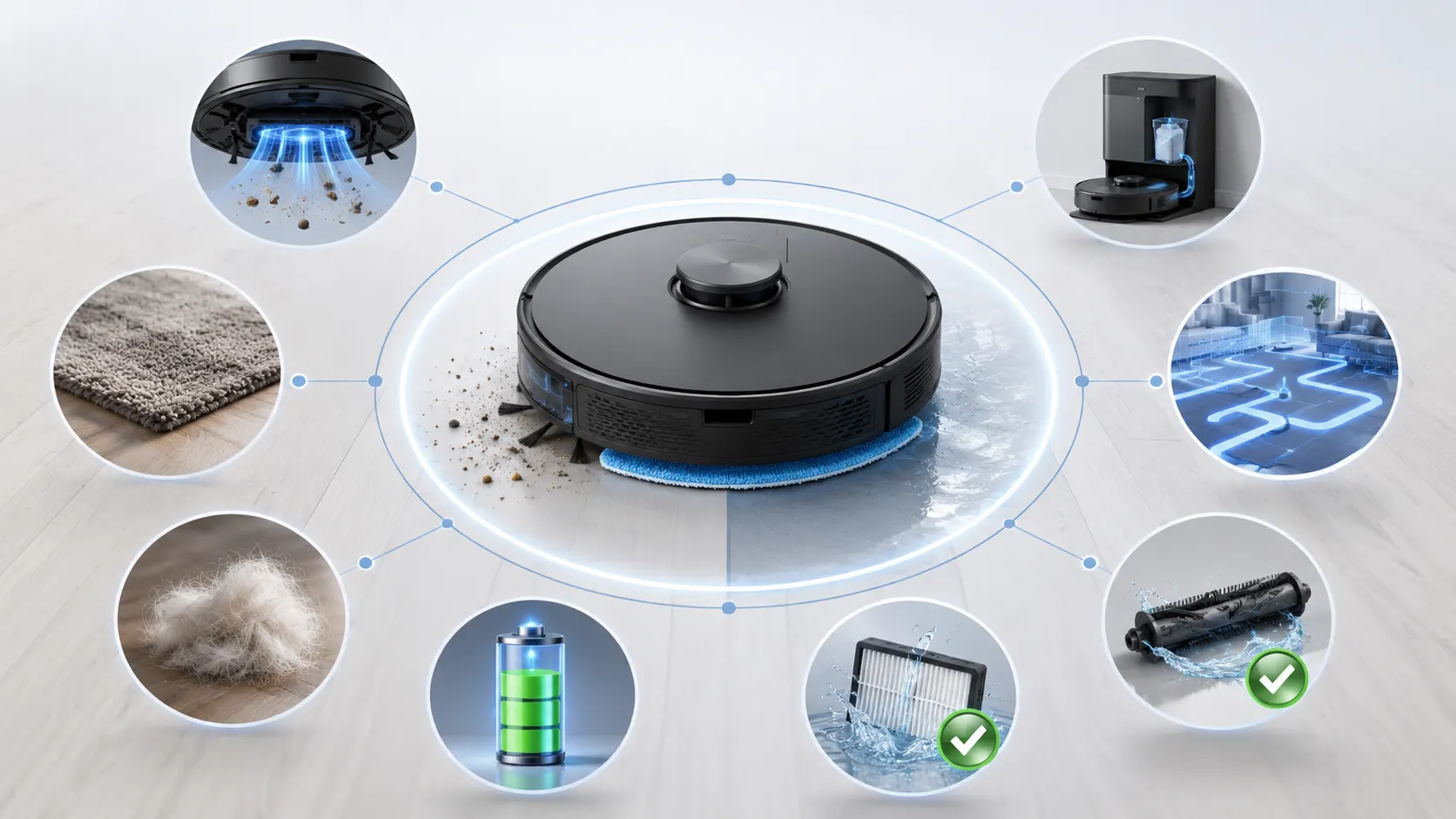 Critères de choix d'un aspirateur robot laveur