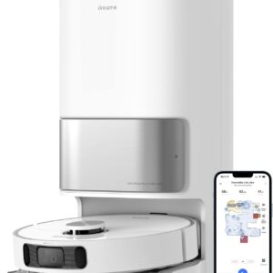 Dreame Tech L10s Ultra Robot aspirateur et serpillère, Nettoyage et séchage automatiques, Base Auto-remplissante et Auto-vidante pour 60 Jours de Nettoyage, Aspiration 5300 Pa et Navigation AI,