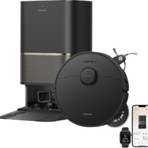 DREAME L60 Ultra PE Robot Aspirateur et Serpillère, 30000Pa Aspiration, Autonettoyant, Nettoyage en Profondeur Coin à Bord, Brosse à poussière démêlante, Empêche Les Obstacles et Navigation à 360°